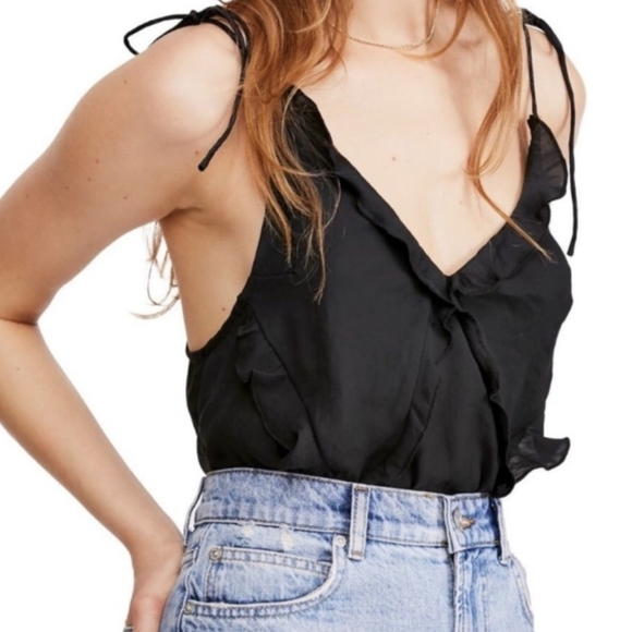Free People Ruffled Top - Picture 1 of 4